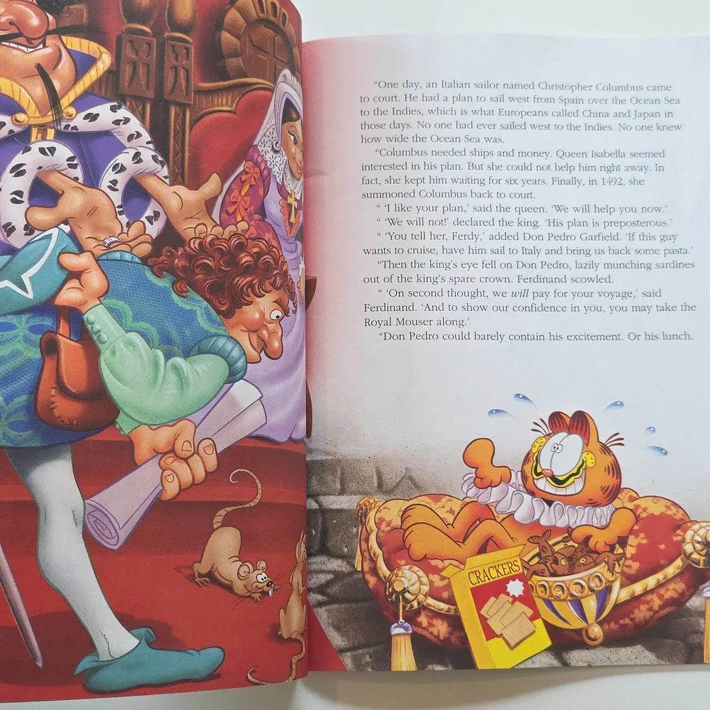 Garfield Book Set - Comic Book, Discovers America And Obedience School